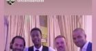 Vincent Benoliel, Tony Parker et M. Pokora au mariage de Gael Monfils.