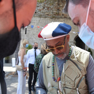 Spike Lee - Les membres du jury déjeunent en terrasse pendant le 74 ème festival international du film à Cannes (6-17 juillet 2021), le 14 juillet 2021. 