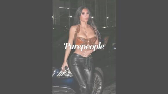 Kim Kardashian : Mini brassière et pantalon en cuir, la star plus sulfureuse que jamais