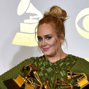Adele aux Grammy Awards de Los Angeles en 2017.