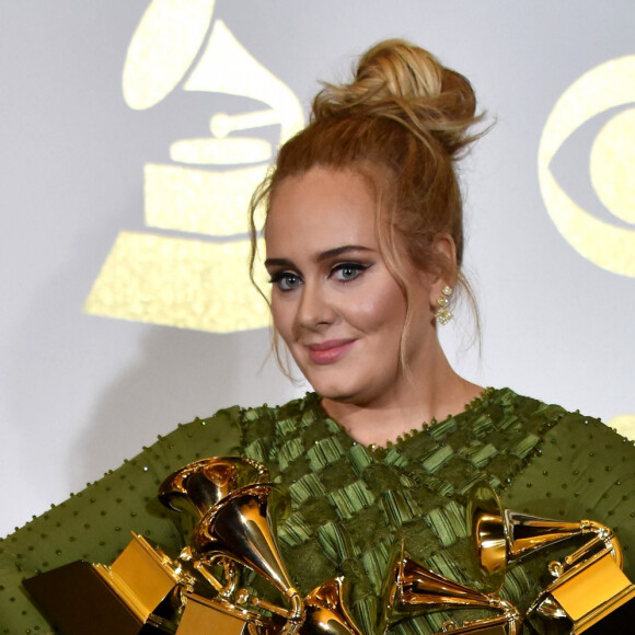 Adele aux Grammy Awards de Los Angeles en 2017.