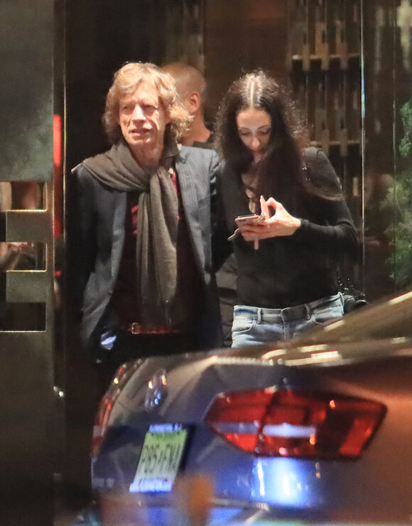 Exclusif - Prix Spécial - No Web No Blog - Mick Jagger et sa compagne la danseuse étoile Melanie Hamrick à la sortie du restaurant Masseria Dei Vini à New York City, New York, Etats-Unis, le 17 juin 2017.