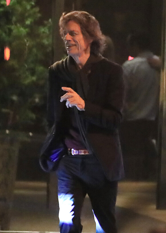 Exclusif - Prix Spécial - No Web No Blog - Mick Jagger et sa compagne la danseuse étoile Melanie Hamrick à la sortie du restaurant Masseria Dei Vini à New York City, New York, Etats-Unis, le 17 juin 2017.
