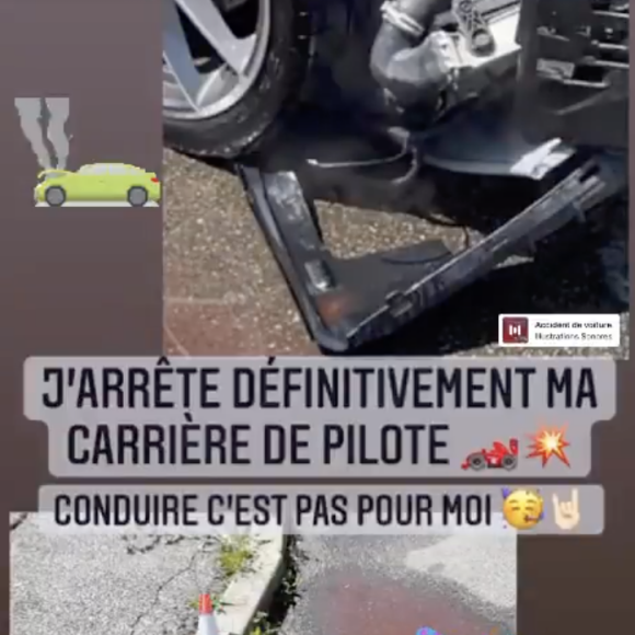 Stéphane Plaza victime d'un accident de voiture, en juillet 2021 sur Instagram.