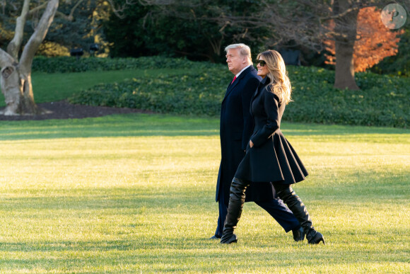 Donald J. Trump et Melania Trump à la Maison Blanche le 23 décembre 2020.
