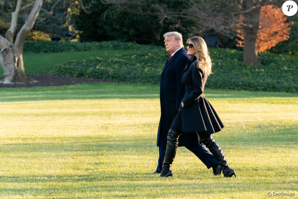 Donald J. Trump et Melania Trump à la Maison Blanche le 23 décembre 2020.