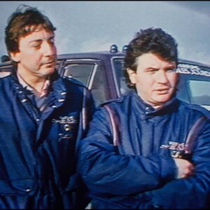 Thierry Sabine et Daniel Balavoine, le jour de l'accident, le 14 janvier 1986