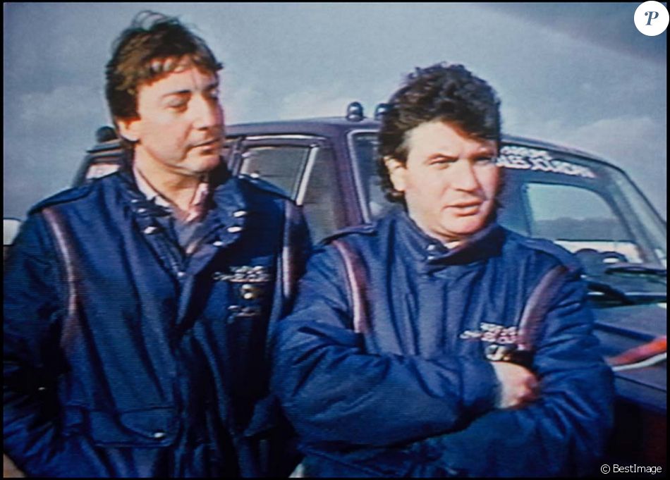 Thierry Sabine et Daniel Balavoine, le jour de l'accident, le 14 janvier 1986