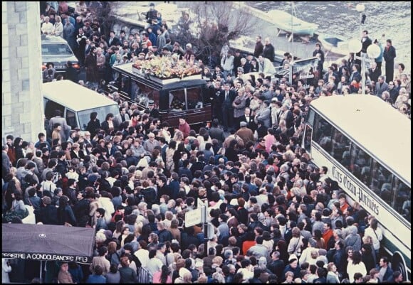 Obsèques de Daniel Balavoine, à Biarritz, le 22 janvier 1986