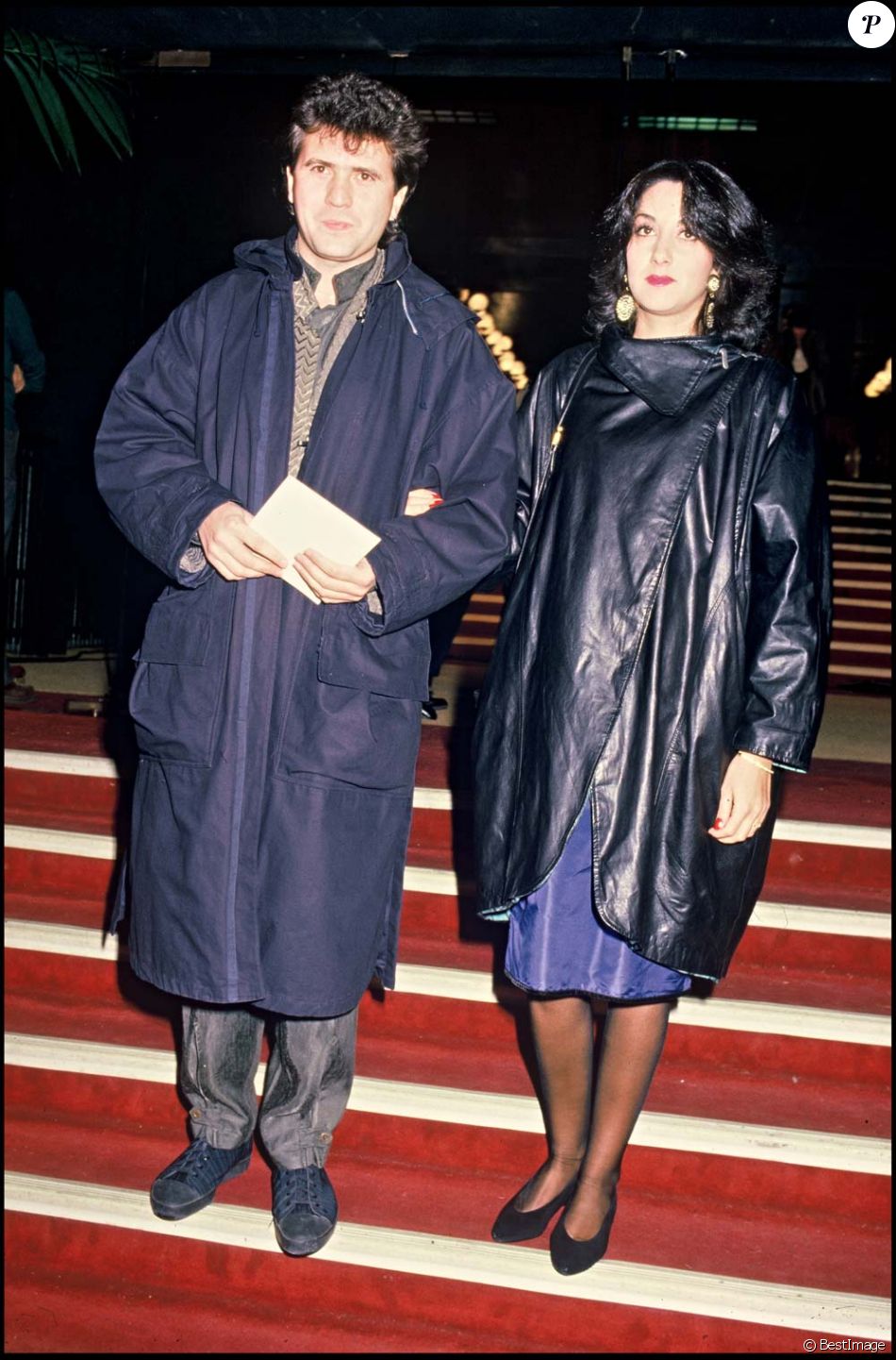 Daniel Balavoine et son épouse Corinne, aux Victoires de la musique, à Paris.