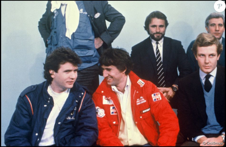 Archives- Daniel Balavoine lors du Paris Dakar, en 1985.