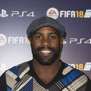 Teddy Riner - Lancement du jeu vidéo de football FIFA 18 (FIFA 2018) à l'établissement public de coopération culturelle parisien "CentQuatre" à Paris, France, le 25 septembre 2017. © Pierre Perusseau/Bestimage 