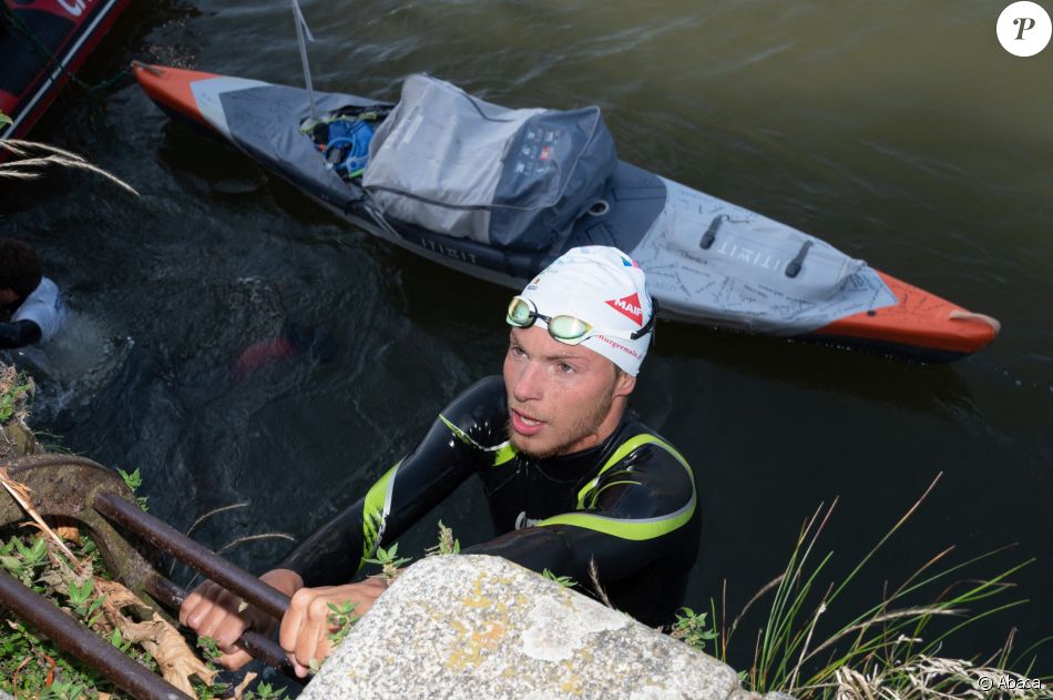 Arthur Germain arrive à Rouen, le 17 juillet 2021.