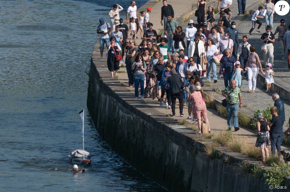 Arthur Germain arrive à Rouen, le 17 juillet 2021.