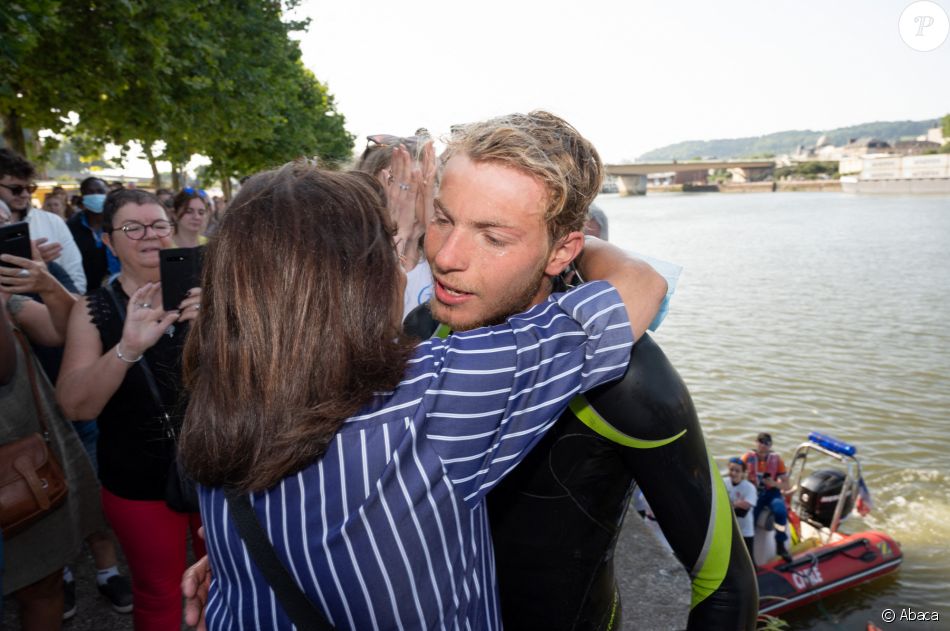 Arthur Germain arrive à Rouen, le 17 juillet 2021.