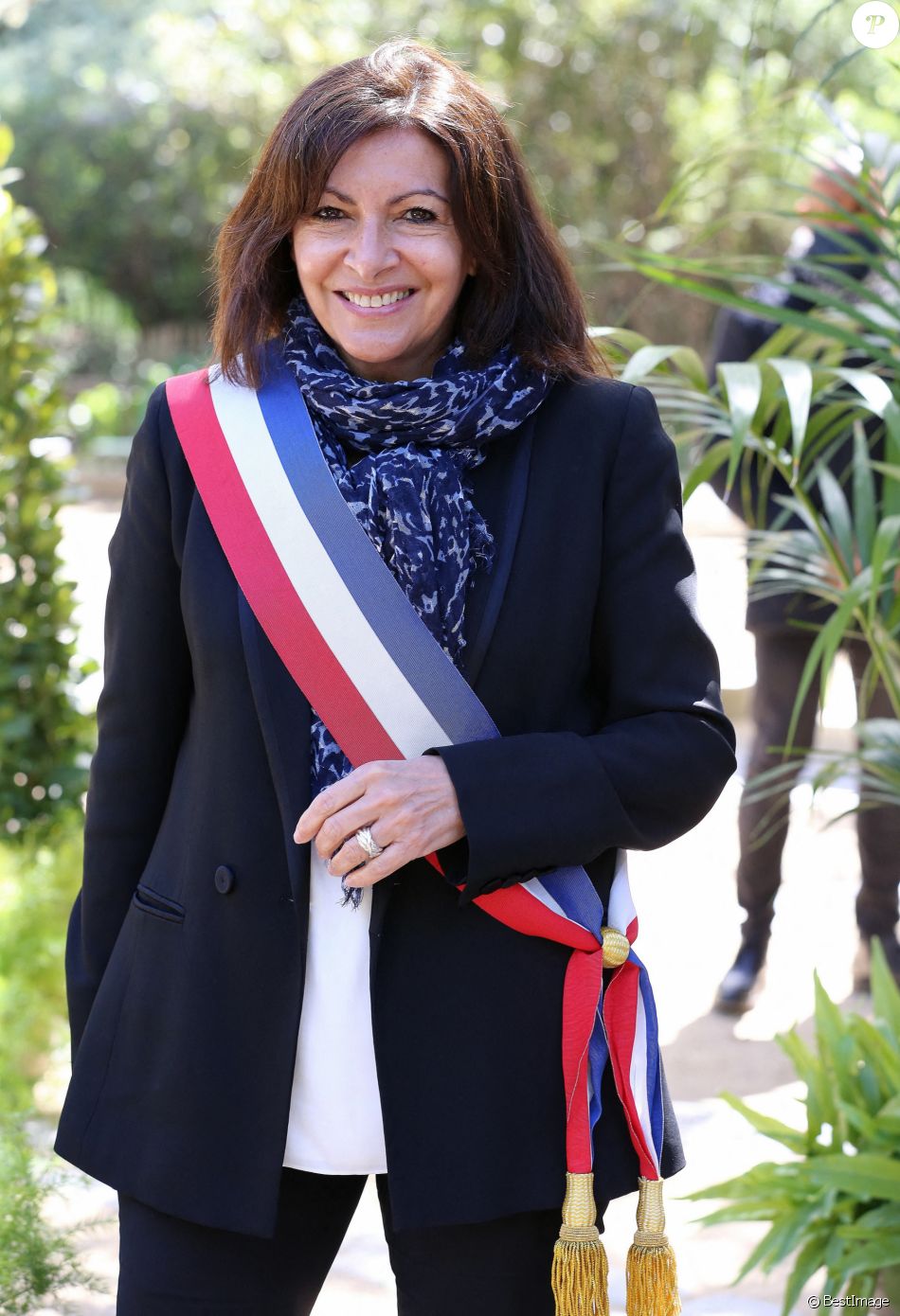 Anne Hidalgo Maire de Paris - Inauguration du jardin Toussaint Louverture dans le 20ème arrondissement de Paris, en hommage au Général et homme politique franco-haïtien. Une inauguration à l'occasion de la Journée nationale des mémoires, de la traite, de l'esclavage et de leurs abolitions