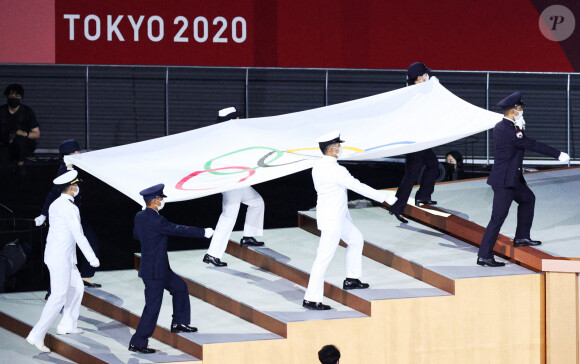 Cérémonie d'ouverture des Jeux Olympiques de Tokyo 2020 le 23 juillet 2021. 