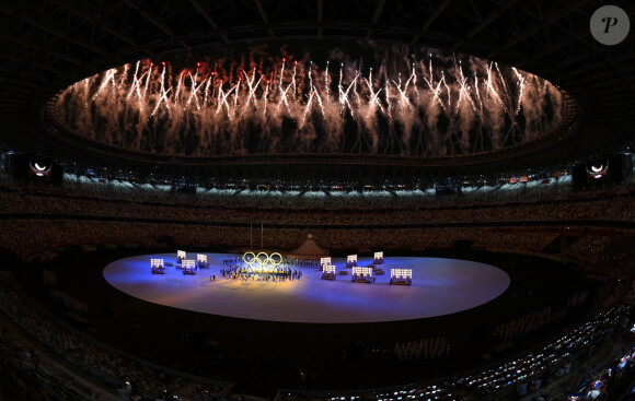 Cérémonie d'ouverture des Jeux Olympiques de Tokyo 2020 (23 juillet - 8 août 2021) au stade olympique à Tokyo, le 23 juillet 2021.
