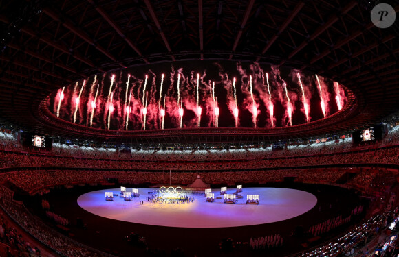 Cérémonie d'ouverture des Jeux Olympiques de Tokyo 2020 (23 juillet - 8 août 2021) au stade olympique à Tokyo, le 23 juillet 2021.