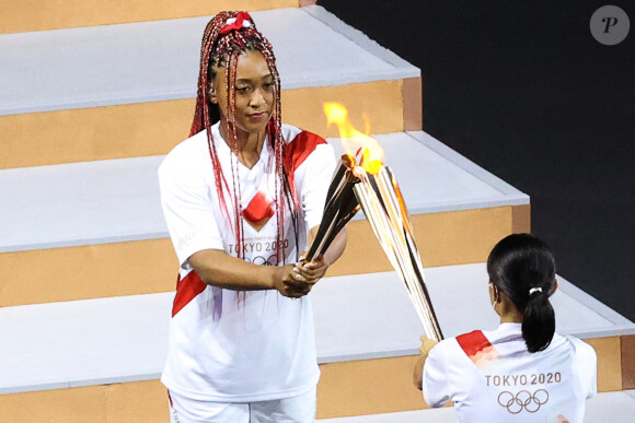 Naomi Osaka - Cérémonie d'ouverture des Jeux olympiques de Tokyo 2020 au stade Olympique le 23 juillet 2021.