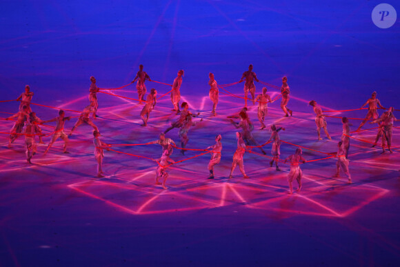 Cérémonie d'ouverture des Jeux olympiques de Tokyo 2020 au stade Olympique le 23 juillet 2021.