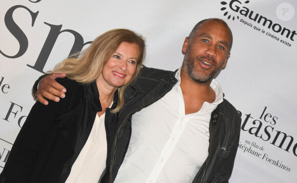 Valérie Trierweiler et son compagnon Romain Magellan - Avant-première du film "Les fantasmes" au cinéma Pathé Wepler à Paris. © Coadic Guirec / Bestimage