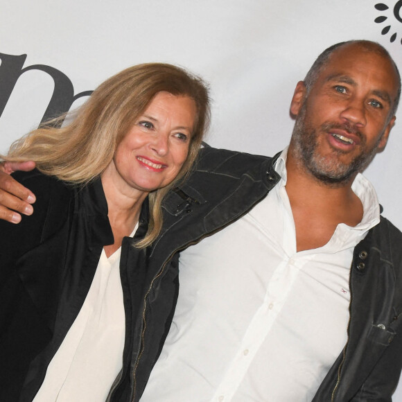 Valérie Trierweiler et son compagnon Romain Magellan - Avant-première du film "Les fantasmes" au cinéma Pathé Wepler à Paris. © Coadic Guirec / Bestimage