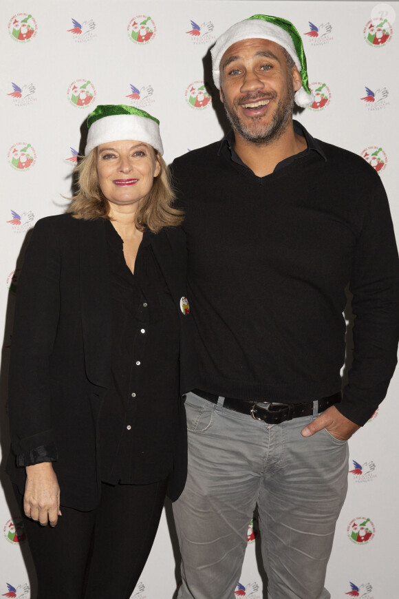 Valérie Trierweiler et son compagnon Romain Magellan - Réception annuelle du Secours Populaire au Musée des Arts Forains à Paris. Le 9 décembre 2019 © Jack Tribeca / Bestimage