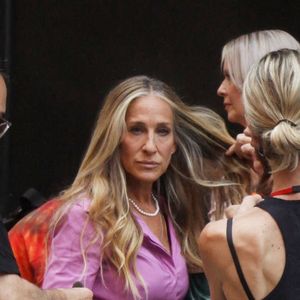 Sarah Jessica Parker sur le tournage de "And Just Like That" à New York, le 20 juillet 2021.