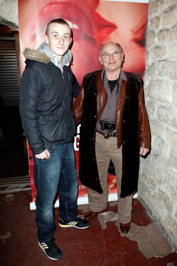 Jean-François Stevenin et son fils Pierre - Générale de la pièce de théâtre "Jupe Obligatoire" au théâtre du Gymnase à Paris le 10 février 2014. 