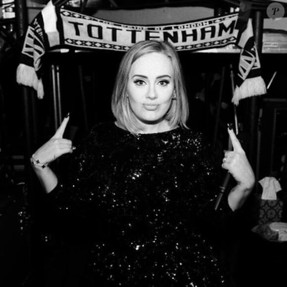 La chanteuse Adele sur Instagram.