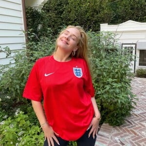 Adele, fière supportrice de l'équipe nationale d'Angleterre lors de l'Euro.