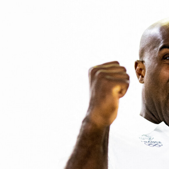 Teddy Riner lors de la présentation de l'équipe de France de Judo à Paris, France, le 22 juin 2021. © Jean-Baptiste Autissier/Panoramic/Bestimage 