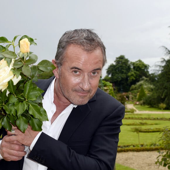 Baptême de la rose "Christophe Dechavanne" au Parc de Bagatelle à Paris le 16 juin 2016.