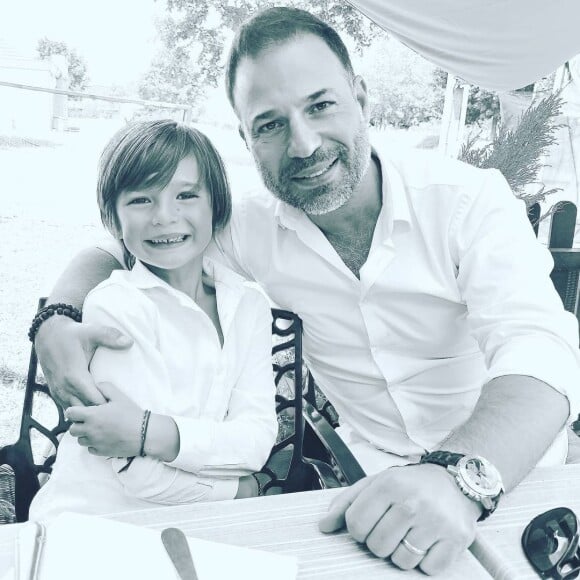 Mario Barravecchia et son fils Andréa, 6 ans.