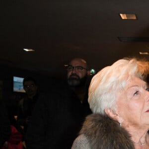 Line Renaud et Alain Delon - Avant-première du film "Des gens bien" au cinéma Gaumont-Opéra à Paris, le 2 avril 2019. © Coadic Guirec/Bestimage