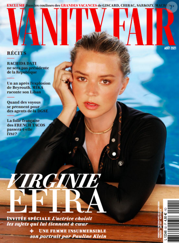 Virginie Efira dans le magazine "Vanity Fair", août 2021.