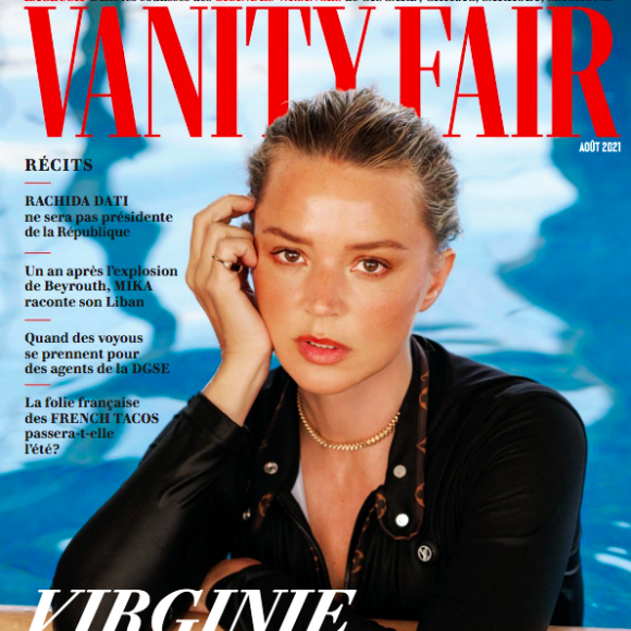 Virginie Efira dans le magazine "Vanity Fair", août 2021.