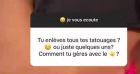 Fidji Ruiz, convertie à l'Islam, se débarrasse de ses tatouages.