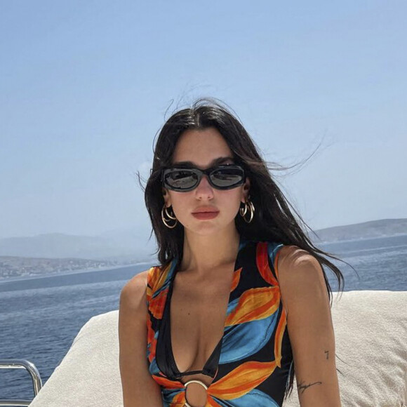 Dua Lipa en vacances en Albanie. Juillet 2021.