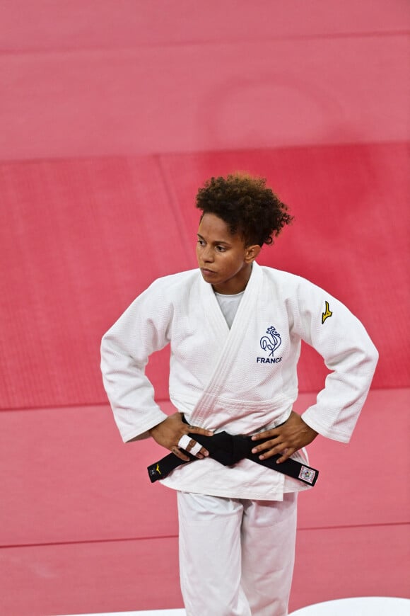 Déception d'Amandine Buchard (Fra - Blanc) - Jeux Olympiques de Tokyo 2020 - Judo Femmes < 52kg au Nippon Budokan. Tokyo, le 25 juillet 2021.