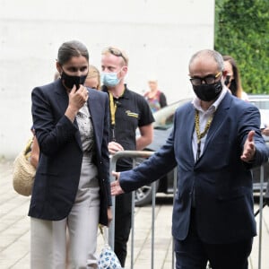 Laetitia Casta rencontre ses fans pour une conversation lors du Locarno Film Festival (4 - 14 août 2021) au cours duquel, l'actrice a reçu le prix l'Excellence Award David Campari. Le 4 août 2021.