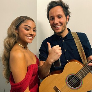 Vianney et la chanteuse Wejdene.