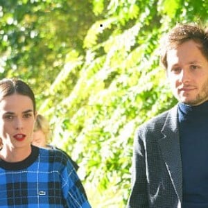 Vianney et sa compagne Catherine Robert au défilé Lacoste lors de la Fashion Week de Paris, le 1er octobre 2019. © Veeren Ramsamy-Christophe Clovis/Bestimage