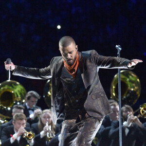 Justin Timberlake en concert lors du Super Bowl à Minneapolis, le 4 février 2018.