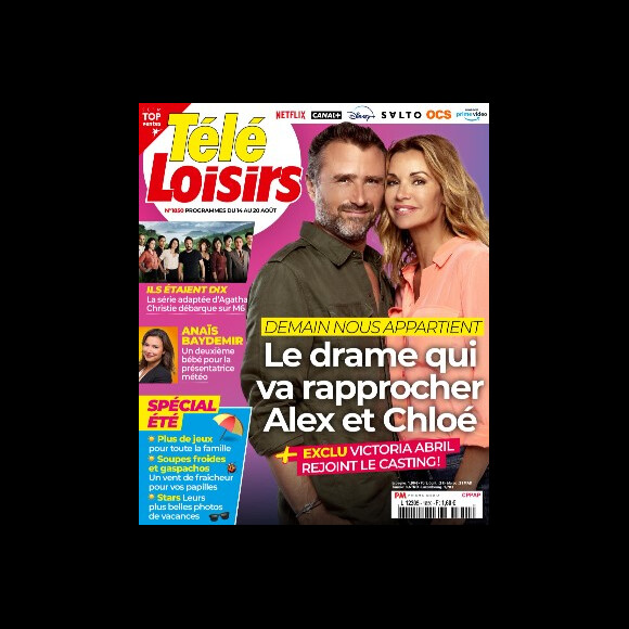 Retrouvez l'interview d'Alexandre Brasseur dans le magazine Télé Loisirs, n°1850 du 9 août 2021.