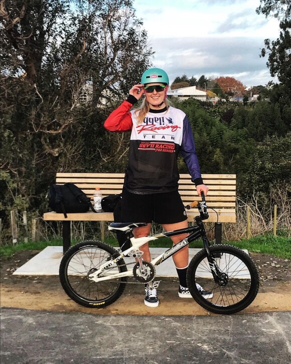 La cycliste néo-zélandaise Olivia Podmore sur Instagram, juin 2021.
