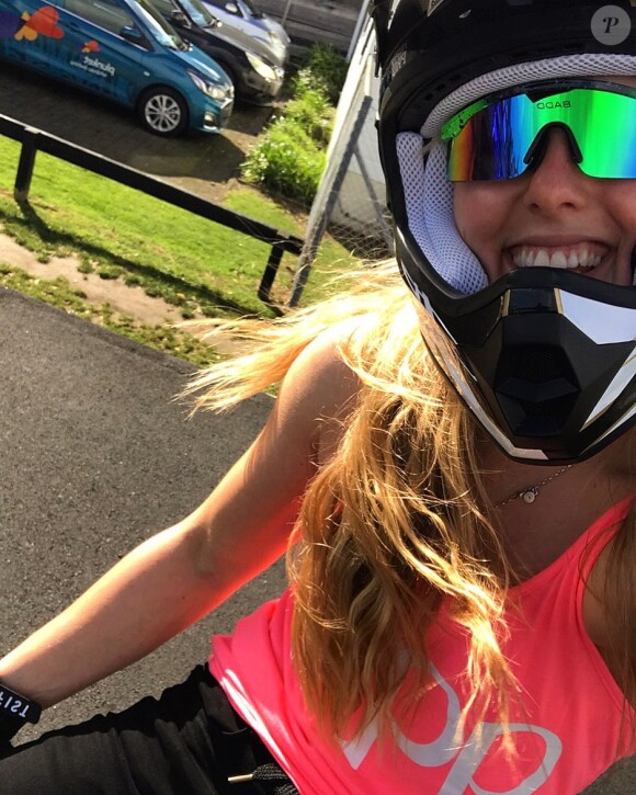 La cycliste néo-zélandaise Olivia Podmore sur Instagram, juillet 2021.
