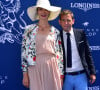 Géraldine Maillet et son compagnon Daniel Riolo - 168ème Prix de Diane Longines à l'hippodrome de Chantilly, France, le 18 juin 2017. © Giancarlo Gorassini/Bestimage