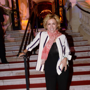 Exclusif - Corinne Touzet lors de la soirée de gala au profit de la fondation Pompidou à l'hôtel Marcel Dassault à Paris, France, le 28 mars 2019. © Rachid Bellak-LMS/Bestimage 